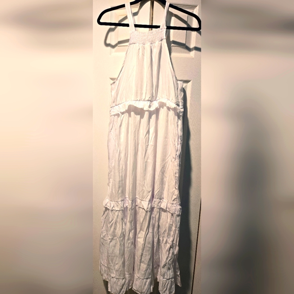 Flowy Light-weight White Maxi Dress - Size 2